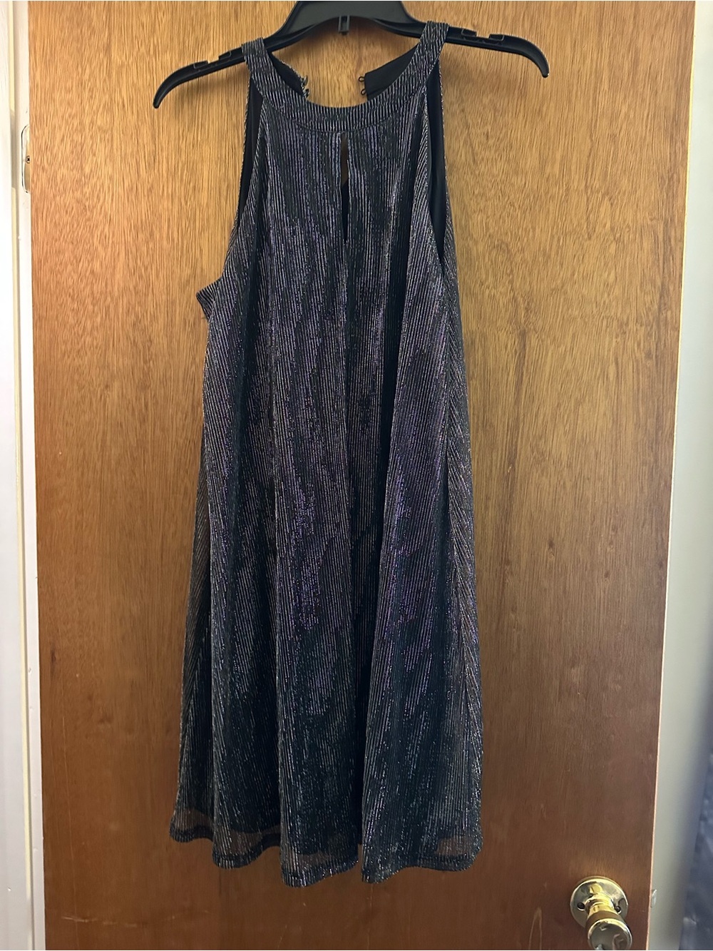 Simply Vera Vera Wang Black Metallic Mini Dress